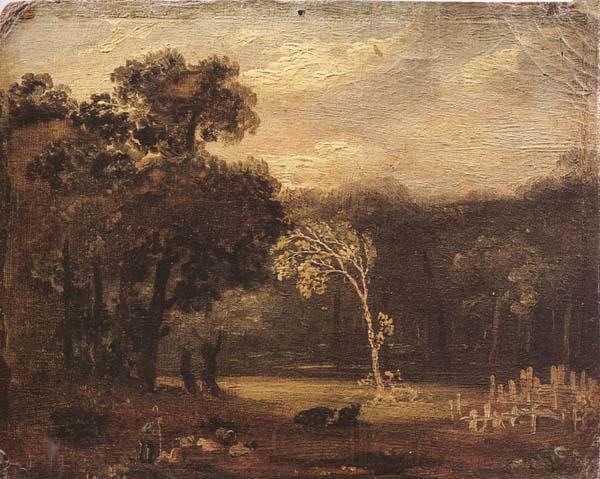 Samuel Palmer Sketch from Nature in Syon park Spain oil painting art